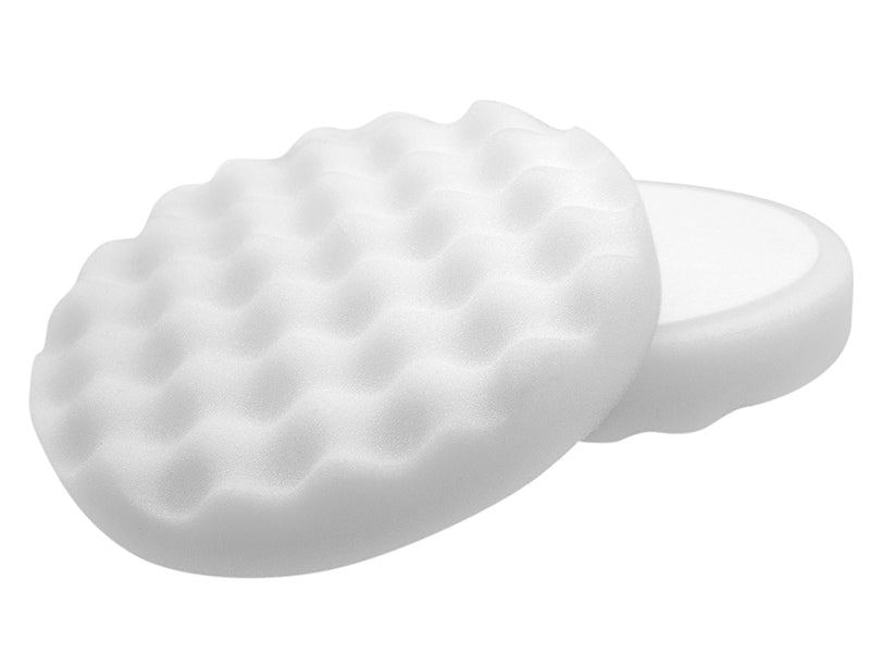 White Waffle Very Firm Cutting Pad 150mm                                        