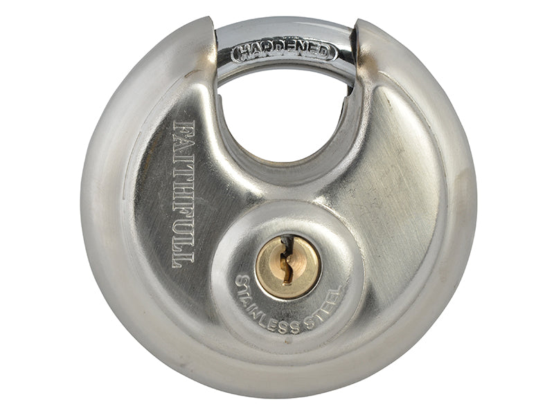 Stainless Steel Discus Padlock 70mm                                             