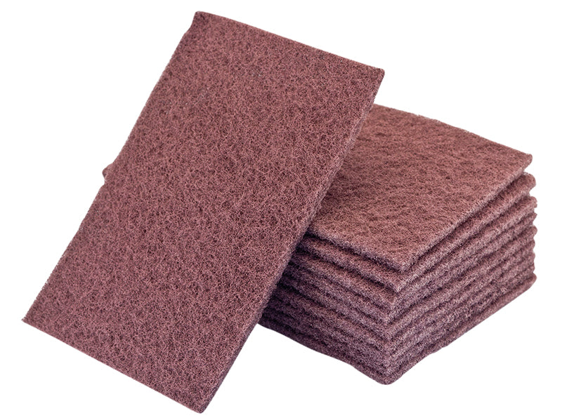 Hand Pads Maroon Very Fine 230 x 150mm (Pack 10)                                