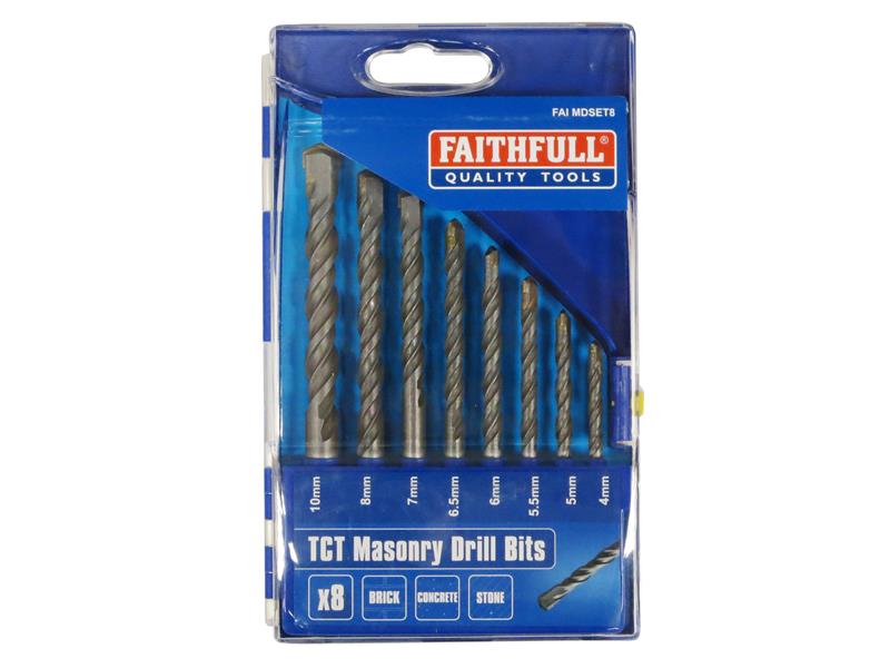 Standard Masonry Drill Set, 8 Piece                                             