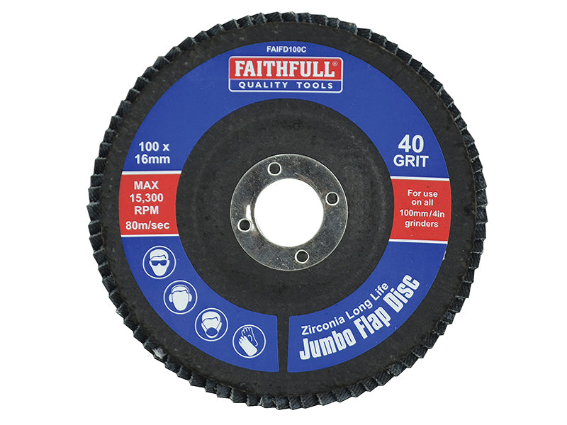 Abrasive Jumbo Flap Disc 100mm Coarse                                           