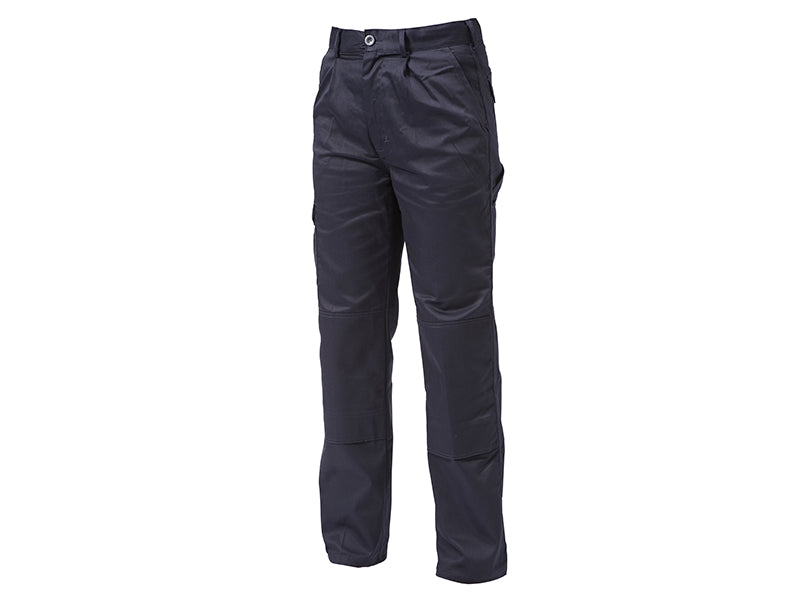 Navy Industry Trousers Waist 42in Leg 33in                                      
