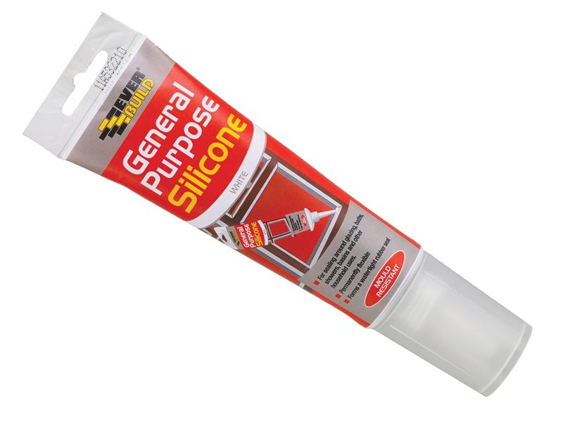 General Purpose Easi Squeeze Silicone Sealant Clear 80ml                        