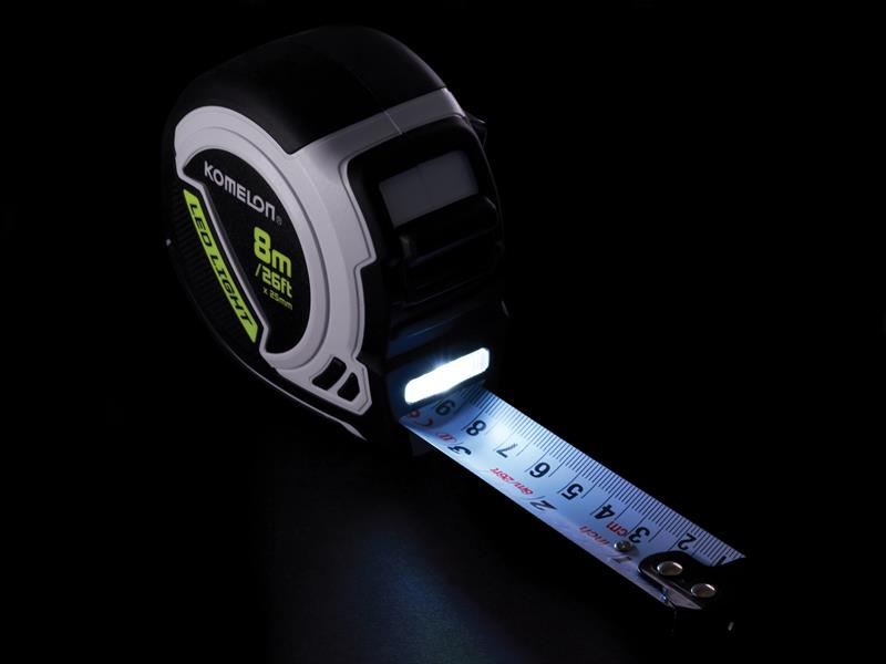 LED LIGHT Tape Measure 8m/26ft (Width 25mm)                                     