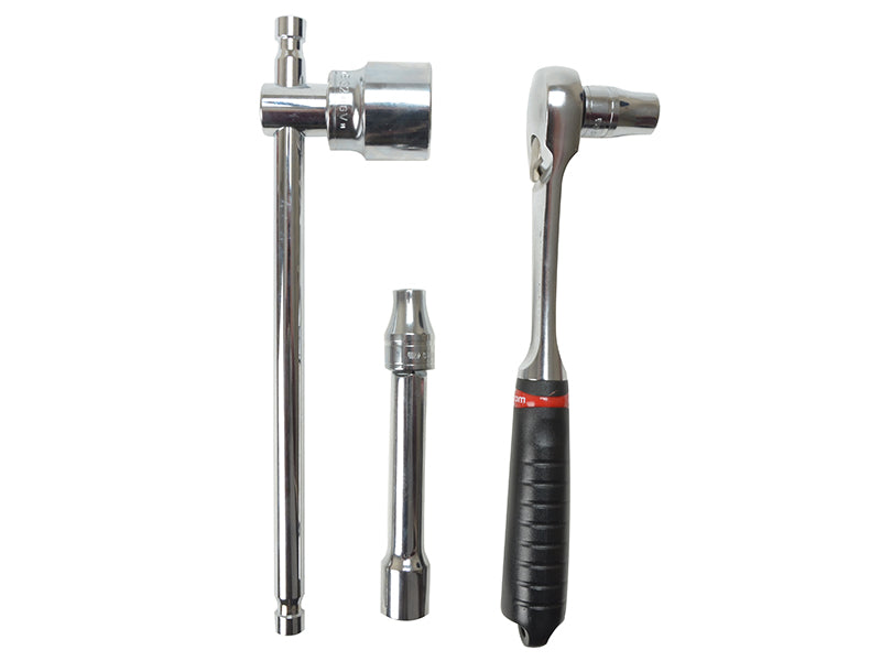 1/2in Drive 12-Point Detection Box Socket Set, 22 Piece                         