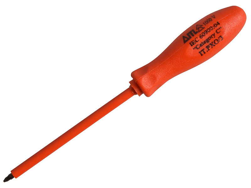 Insulated Screwdriver Pozi No.0 x 75mm (3in)                                    