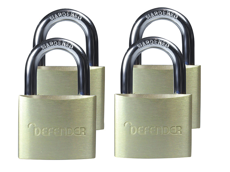 Aluminium Padlock Quad Pack 40mm                                                