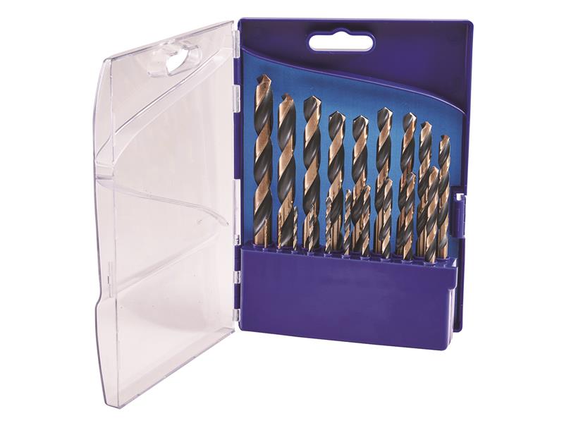 Professional HSS Jobber Drill Bit Set, 19 Piece (1 - 10mm)                      