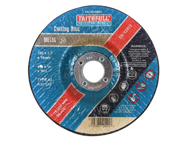 Depressed Centre Metal Cutting Disc 230 x 3.2 x 22.23mm                         