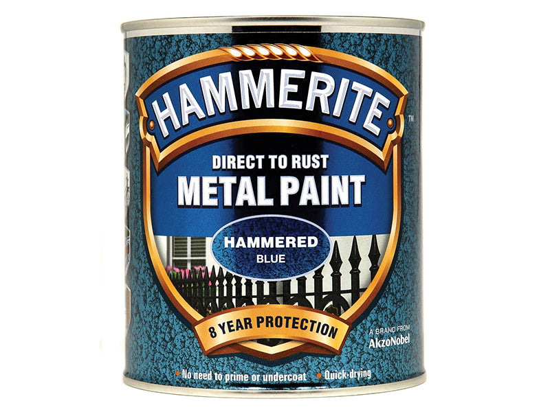 Direct to Rust Hammered Finish Metal Paint White 750ml                          