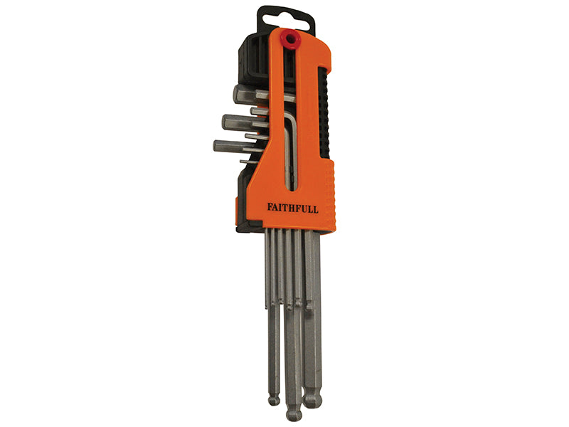 Metric Long Arm Ball End Hex Key Set, 9 Piece                                   