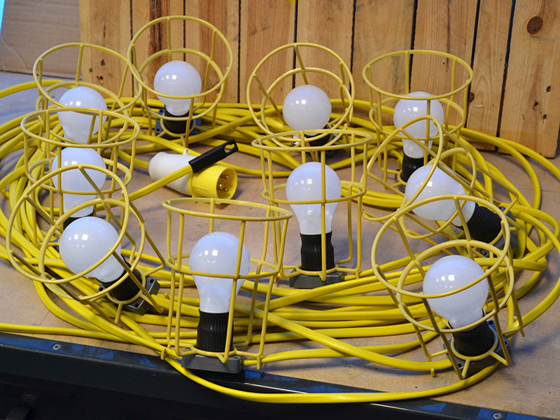 Festoon Lights 10 ES Bulbs 110V 22m                                             