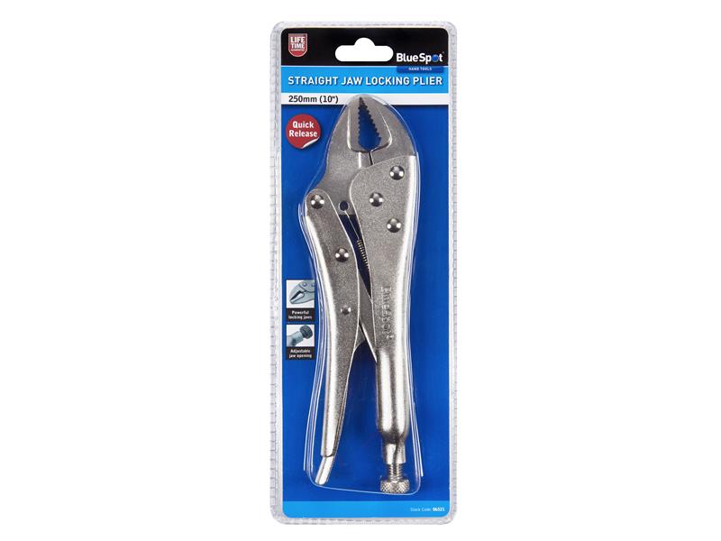 Quick-Release Straight Jaw Locking Pliers 250mm (10in)                          