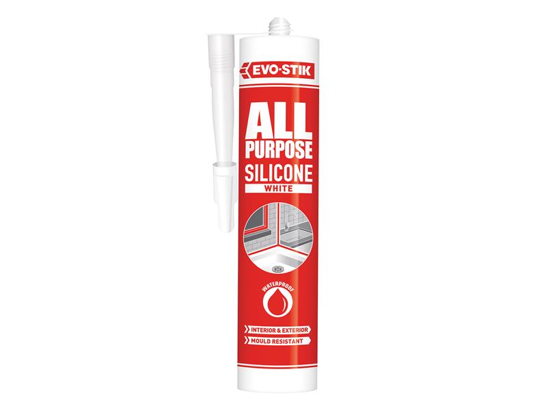 112902 All Purpose Flex Silicone Sealant White C20                              