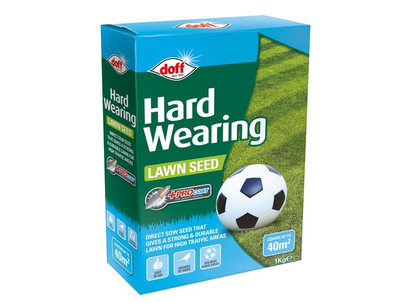Hard Wearing Lawn Seed 1kg                                                      