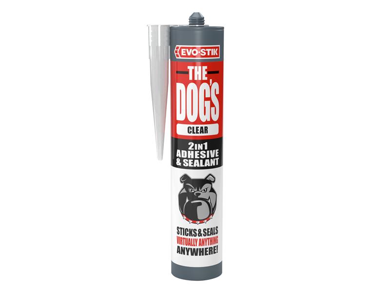 The Dog's Multipurpose Adhesive & Sealant  Crystal Clear 290ml                  
