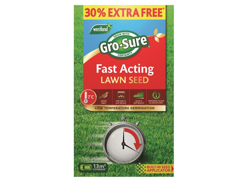 Fast Acting Lawn Seed 10m² + 30% Free                                           