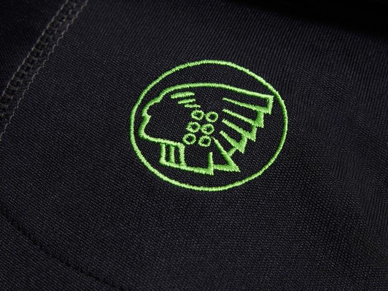 Langley Black Performance Polo Shirt - L (41/43in)                              