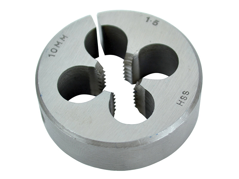 HSS Straight Flute Split Die M10 x 1.50, 1.1/2in OD                             