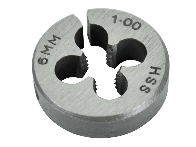 HSS Straight Flute Split Die M6 x 1.0, 13/16in OD                               