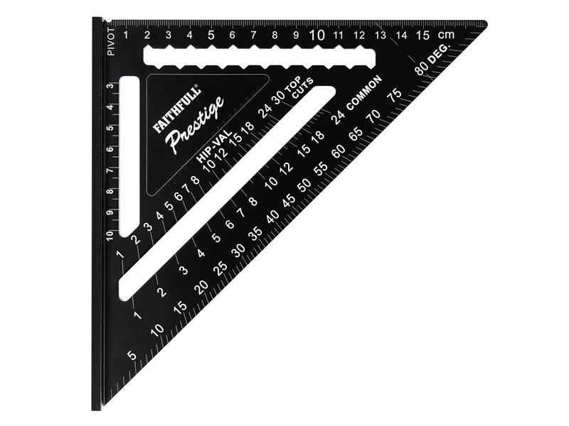 Prestige Quick Roofing Square Black Aluminium 180mm (Metric)                    