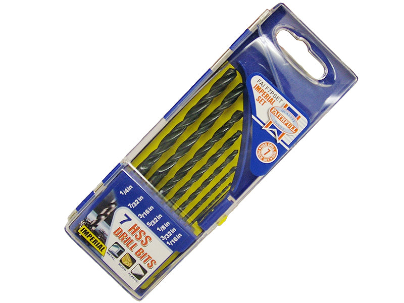 HSS Drill Bit Set of 7 1/16-1/4 x 1/32                                          