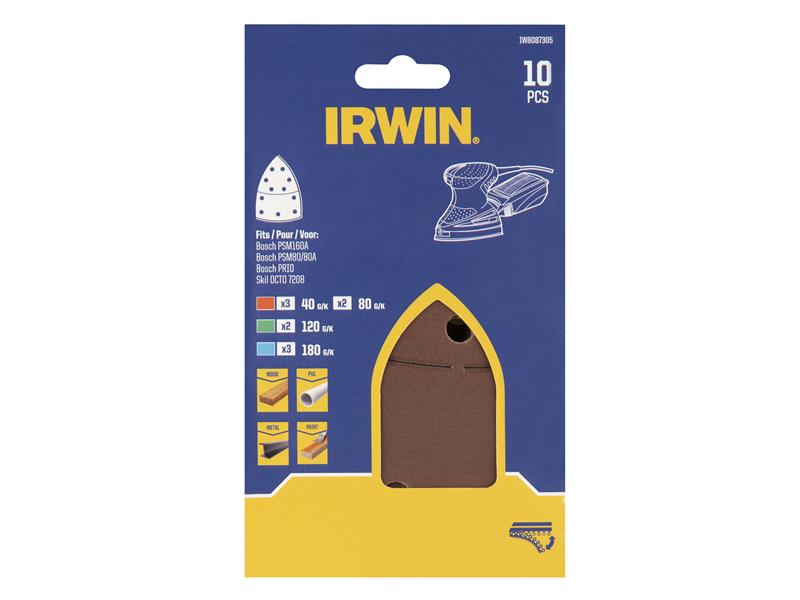 Bosch Palm Sanding Sheet Set, 10 Piece                                          