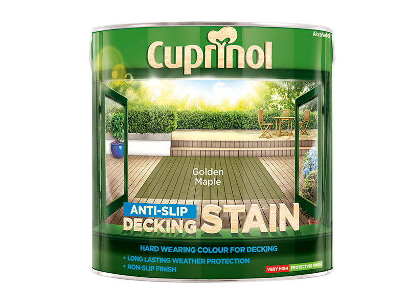 Anti-Slip Decking Stain Golden Maple 2.5 litre                                  