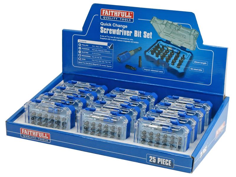 Quick-Change Bit Set, 25 Piece                                                  