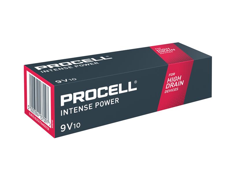 9V PROCELL® Intense Alkaline Batteries (Pack 10)                                