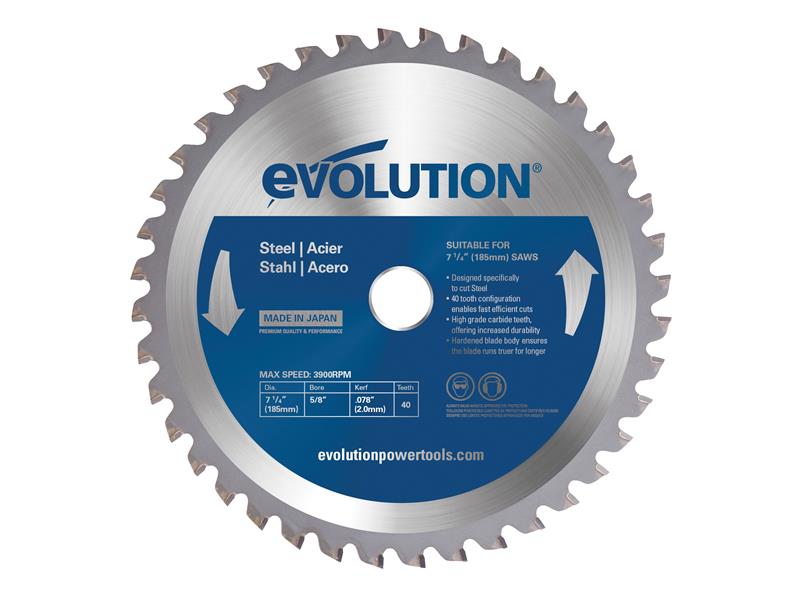 Mild Steel Cutting Circular Saw Blade 185 x 20mm x 40T                          