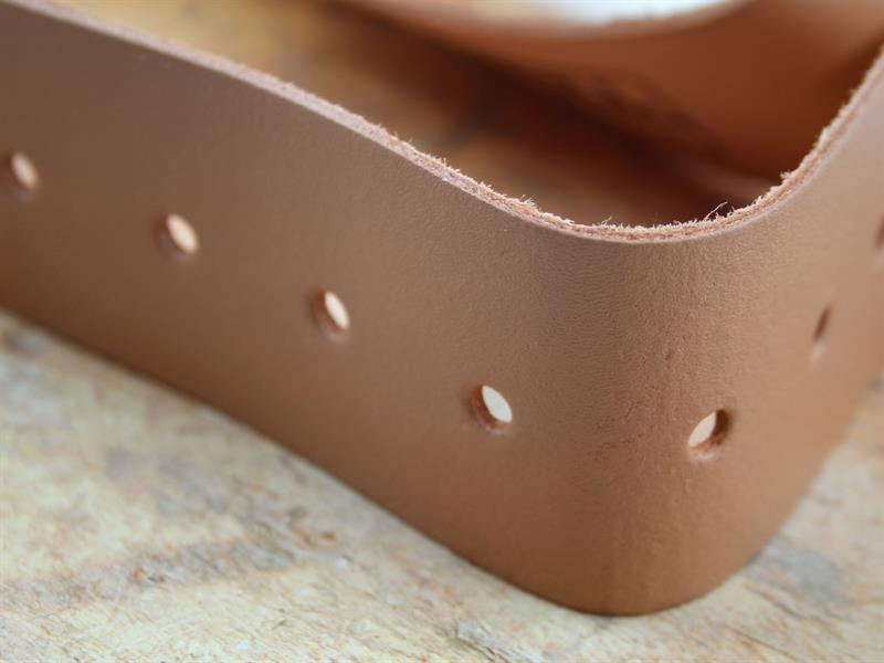 Heavy-Duty Leather Belt 45mm Wide Tan                                           