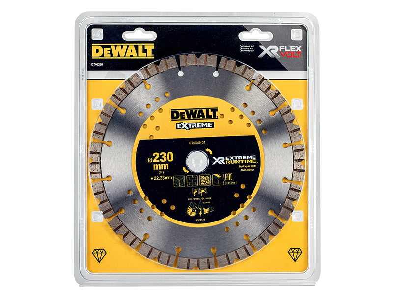 DT40260 Extreme Diamond Cutting Blade 230 x 22.23mm                             
