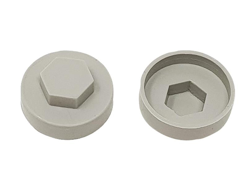 TechFast Cover Cap Goosewing Grey 16mm (Pack 100)                               