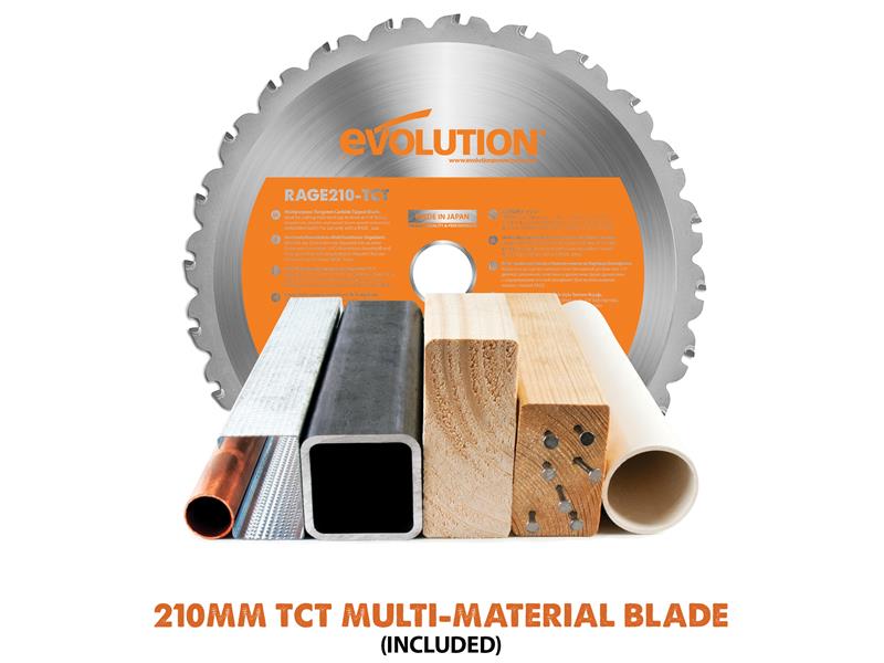 R210SMS+ Pro Multi-Material Sliding Mitre Saw 210mm 1500W 240V                  