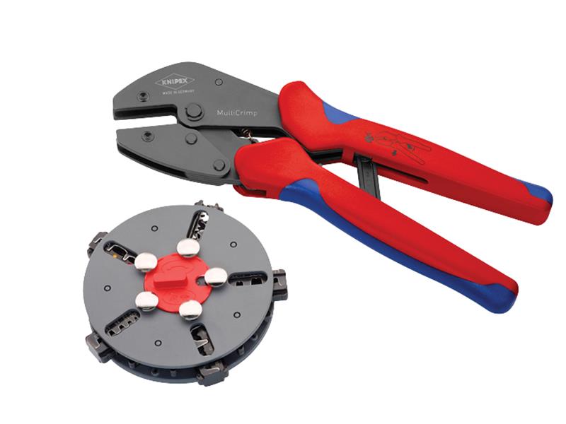 97 33 02 MultiCrimp® Crimping Pliers with 5 Quick Change Cartridges             