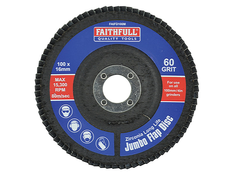 Abrasive Jumbo Flap Disc 100mm Medium                                           