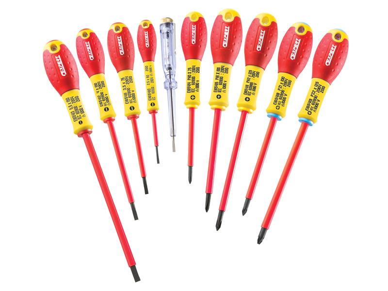 E160912 Insulated Screwdriver Set,10 Piece                                      