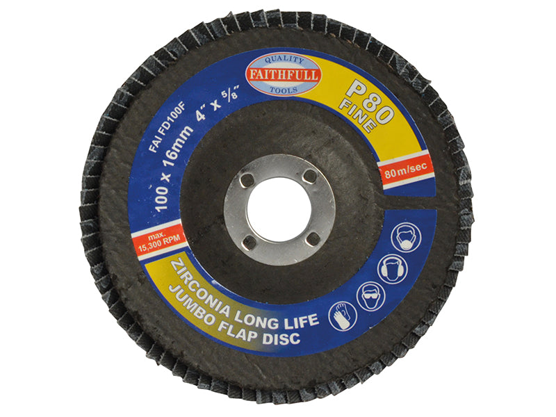Abrasive Jumbo Flap Disc 100mm Fine                                             
